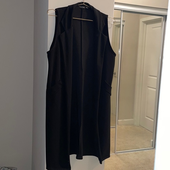 Boohoo Jackets & Blazers - Black longline vest blazer